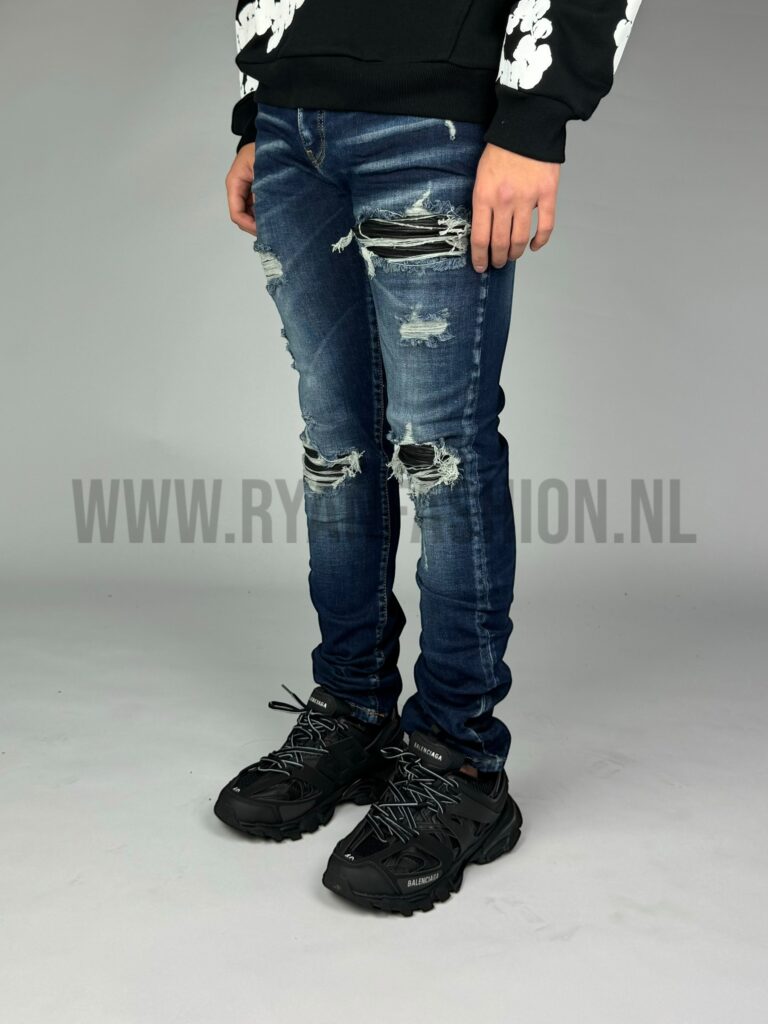 Amiri Slim Fit Jeans Darkblue 004 - Afbeelding 4