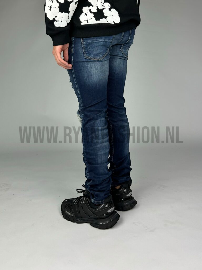 Amiri Slim Fit Jeans Darkblue 004 - Afbeelding 5