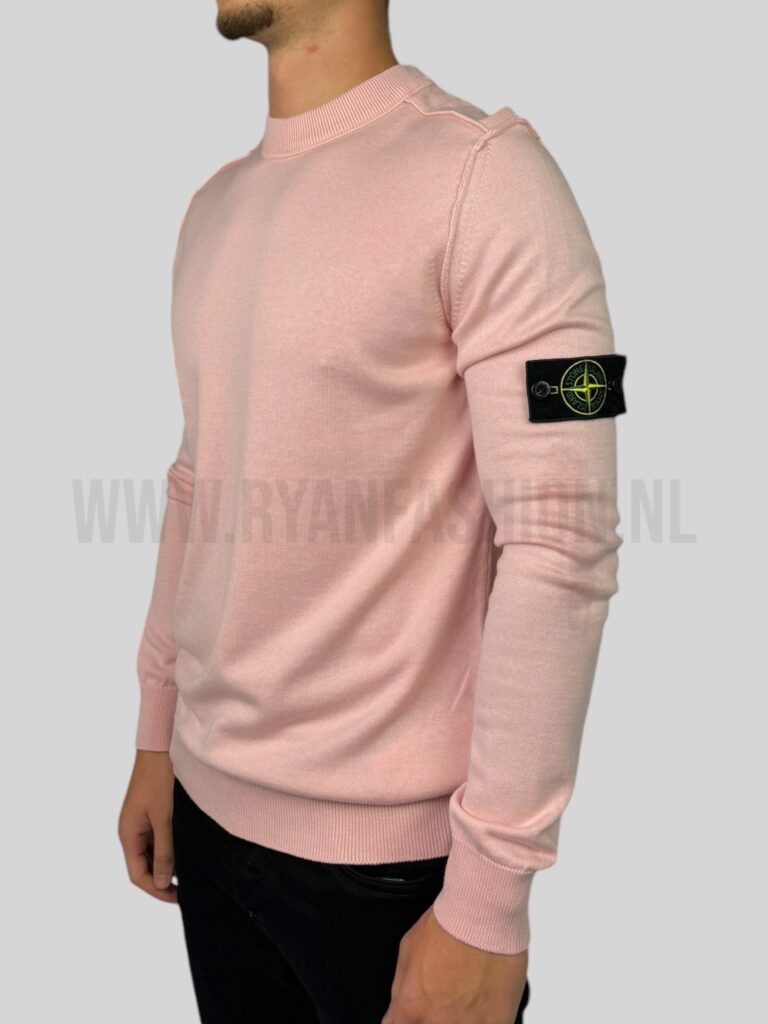 Stone Island Wool Sweater Roze