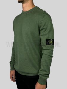 Stone Island Wool Sweater Donkergroen