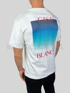 Casablanca Gradient Casa Logo T-Shirt White