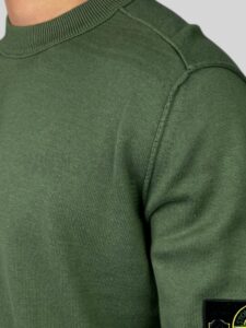 Stone Island Wool Sweater Donkergroen