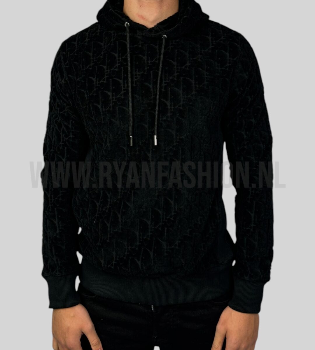 Dior Oblique Badstof Hoodie Black