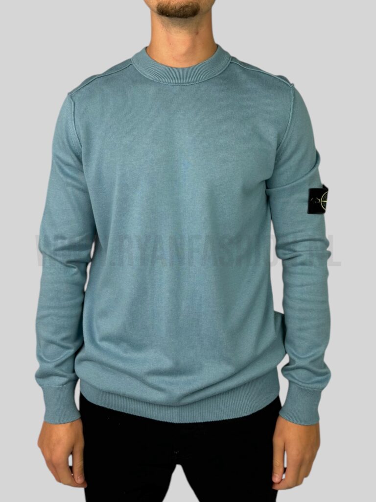 Stone Island Wool Sweater Blue - Afbeelding 2