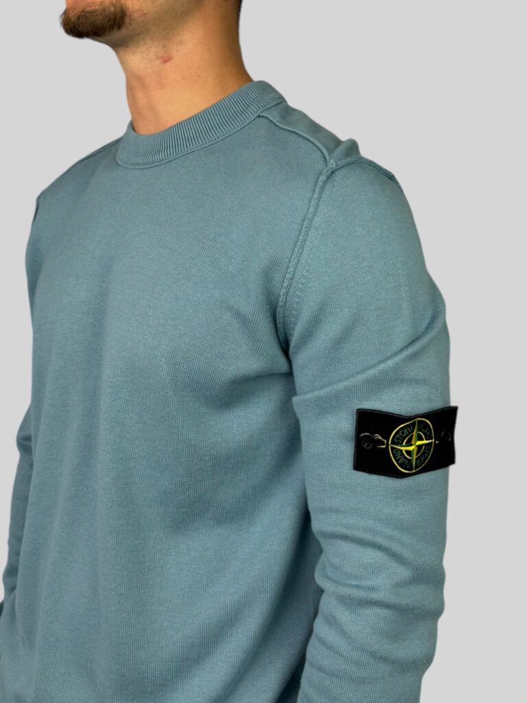 Stone Island Wool Sweater Blue - Afbeelding 3