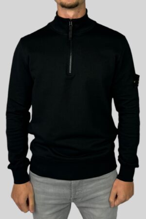 Stone Island Half Zipped Sweater Zwart