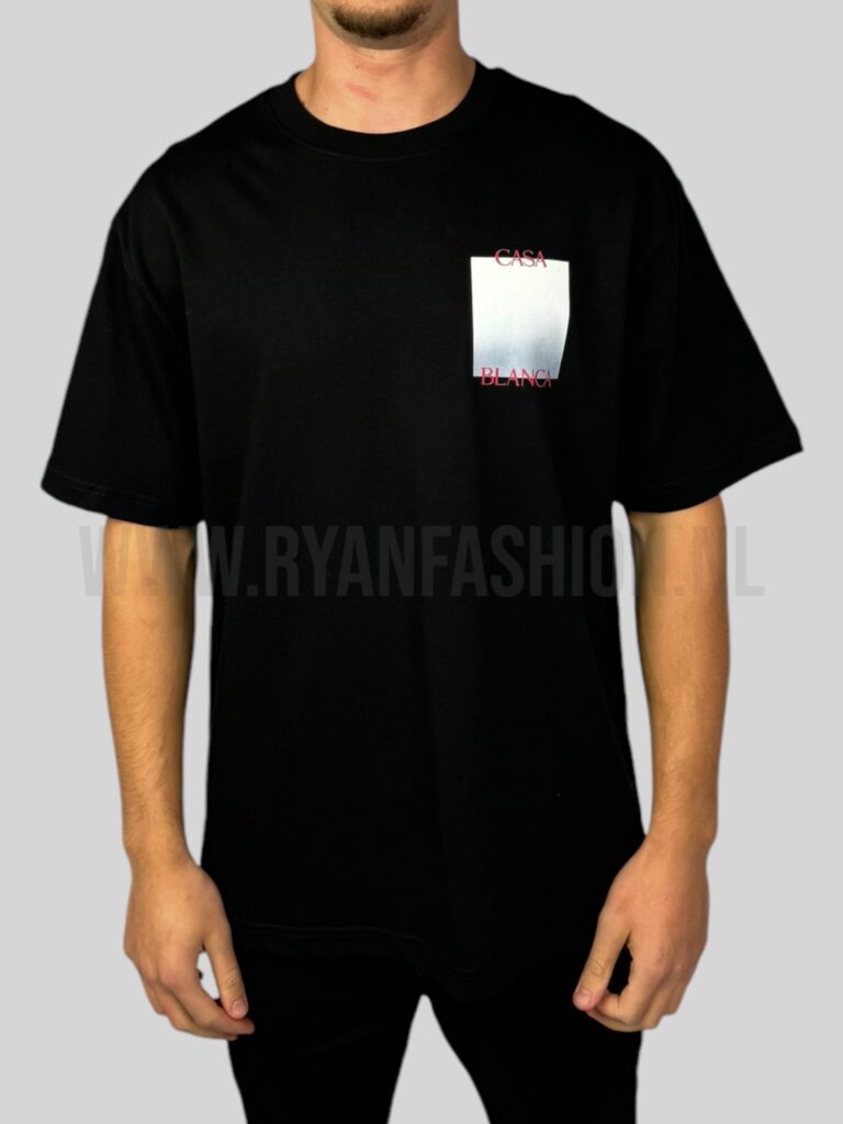 Casablanca Gradient Casa Logo T-Shirt Black