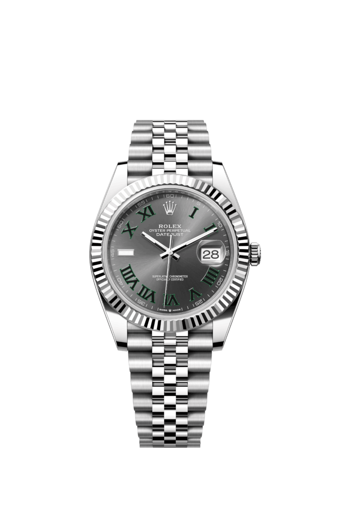 Rolex DayJust Wimbledon Dial Fluted Jubilee 41MM