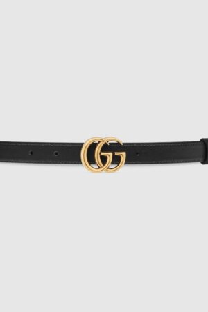 Gucci GG Marmont Thin Belt Black