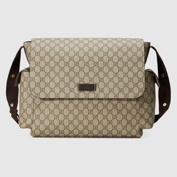 Gucci GG Supreme Medium Baby Changing Bag Beige