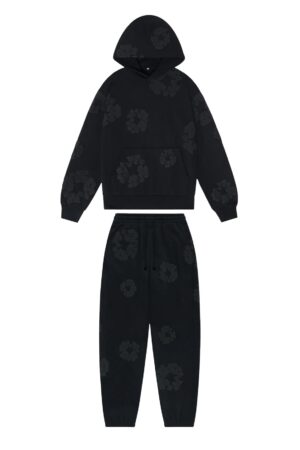 Denim Tears The Cotton Wreath Tracksuit Black On Black