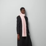 Gucci GG Jacquard Silk Wool Shawl Roze