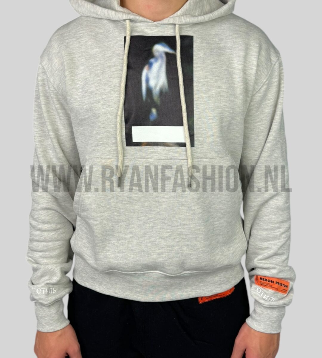 Heron Preston Censored Hoodie Grey