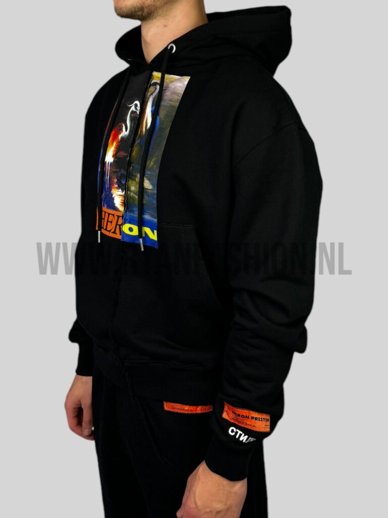 Heron Preston Split Herons Hoodie Black - Afbeelding 2