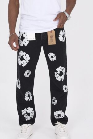 Denim Tears X Levi's Cotton Wreath Jeans Black