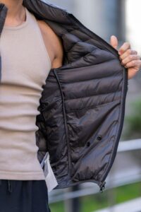Stone Island Woven Chambers Down Jacket Grey