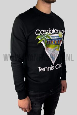 Casablanca Tennis Club Sweater Black