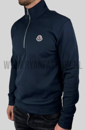 Moncler Half Zipped Sweater Donkerblauw
