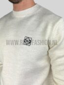 Loewe Logo Wool Sweater Ecru
