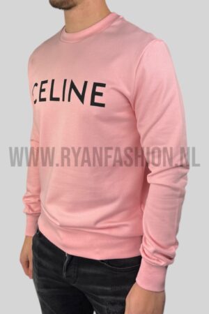 Celine Logo Sweater Roze
