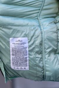 Stone Island Woven Chambers Down Jacket Green