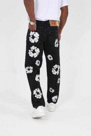 Denim Tears X Levi's Cotton Wreath Jeans Black