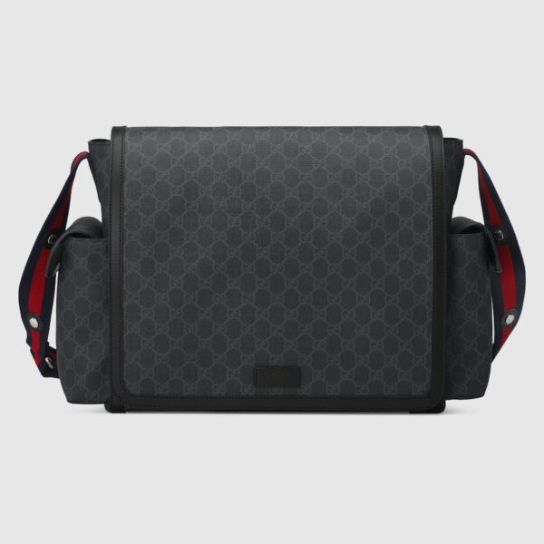 Gucci GG Supreme Medium Baby Changing Bag Black