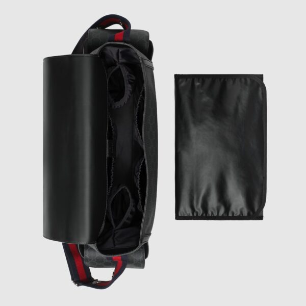 Gucci GG Supreme Medium Baby Changing Bag Black - Afbeelding 6