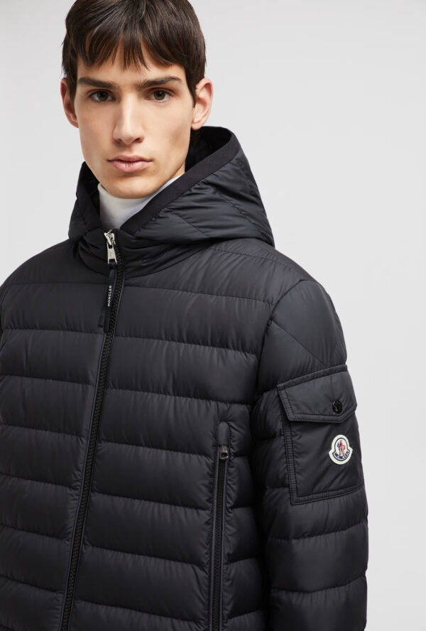 Moncler Galion Hooded Short Down Jacket Black - Afbeelding 4