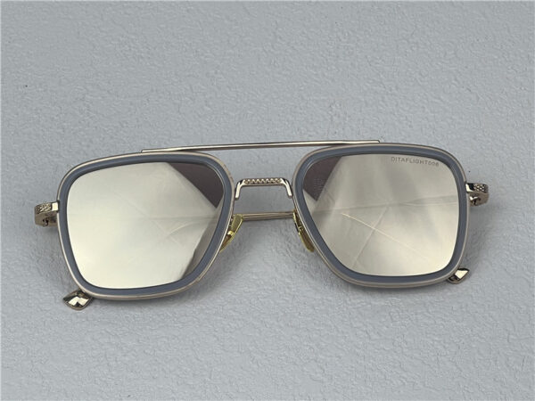 Dita Flight 006 Zonnebril Spiegelglas Goud 016 - Afbeelding 3