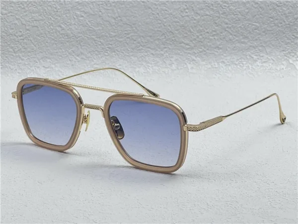 Dita Flight 006 Zonnebril Goud Blauw 014