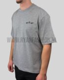 Off White Flower Arrow Skate T-Shirt Grey