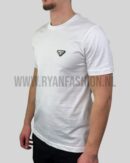 Prada Logo Patch T-Shirt White