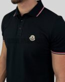 Moncler Logo Polo Shirt Black