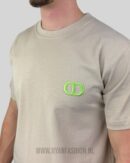 Dior CD Icon T-Shirt Beige Neon