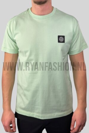 Stone Island Compass Logo T-Shirt Neon Green