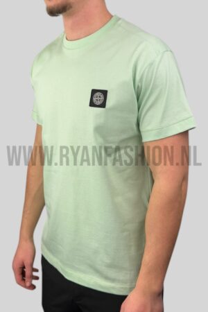 Stone Island Compass Logo T-Shirt Neon Green
