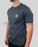 Moncler Logo Patch Cotton Logo T-Shirt Antraciet
