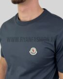 Moncler Logo Patch Cotton Logo T-Shirt Antraciet