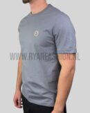Moncler Logo Patch Cotton Logo T-Shirt Grey