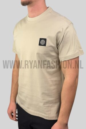 Stone Island Compass Logo T-Shirt Beige