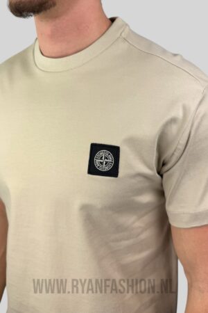 Stone Island Compass Logo T-Shirt Beige