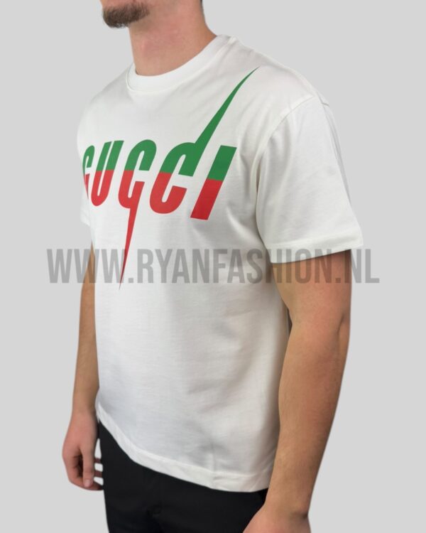 Gucci Blade Print T-Shirt White Cotton - Afbeelding 2