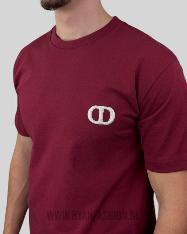 Dior CD Icon T-Shirt Bordeaux - Afbeelding 3