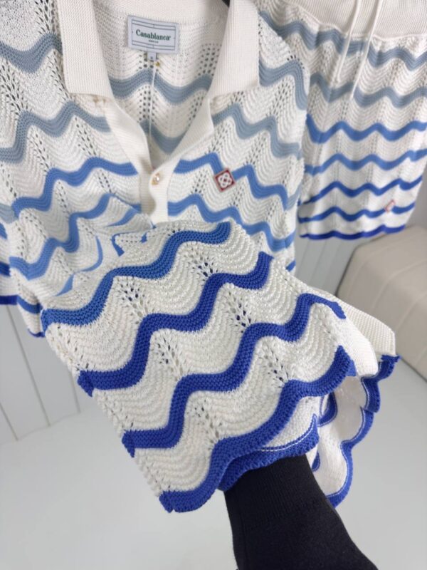 Casablanca Wavy Gradient Crochet Summer Set Blue - Afbeelding 2