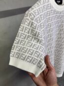 Fendi Monogram Jumper T-Shirt White Grey