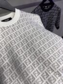Fendi Monogram Jumper T-Shirt White Grey
