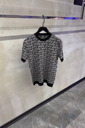 Fendi Monogram Jumper T-Shirt Black