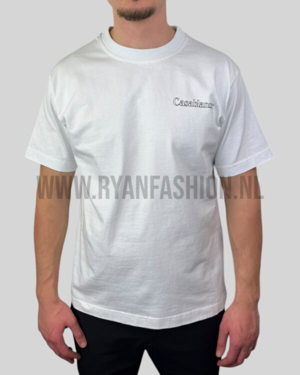 Casablanca Logo Print T-Shirt White