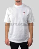 AMI Heart Logo T-Shirt White